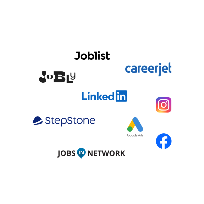 Job Portal Hub gives you access to over 5000 job boards, social media channels and niche websites.